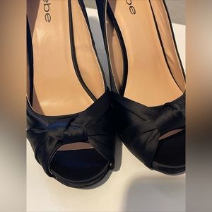 Bebe Black Stiletto Heels Size 8.5